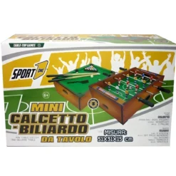 Mini Calcetto Biliardino Biliardo da Tavolo Stecche Palline Aste Calcio Balilla