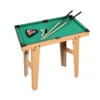 Mini Tavolo da Biliardo per Bambini uso Indoor 2 Stecche Palle numerate Spazzola
