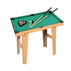 Mini Tavolo da Biliardo per Bambini uso Indoor 2 Stecche Palle numerate Spazzola