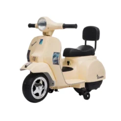 Mini Vespa Piaggio Crema Elettrica per Bambini Batteria 6 V