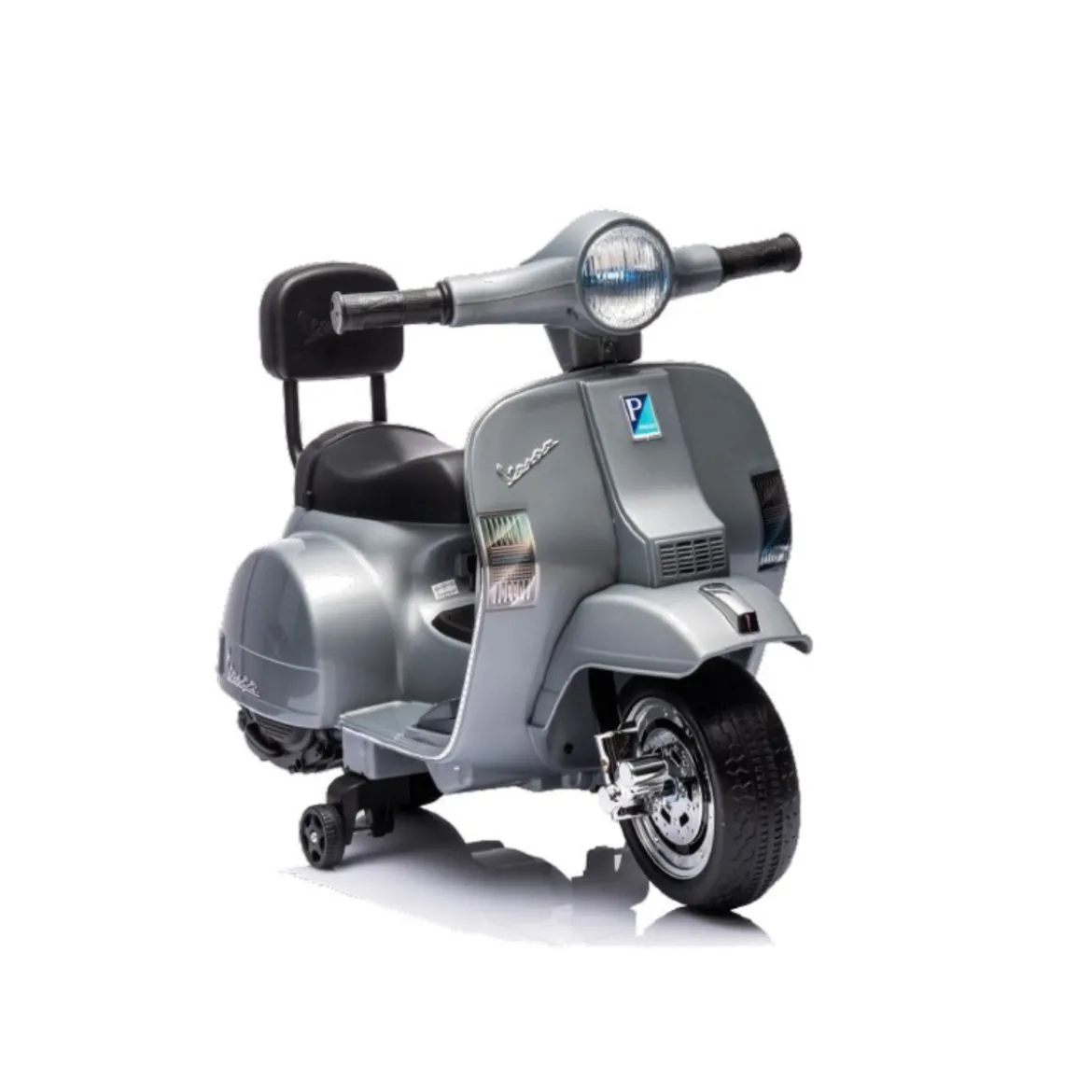 Mini Vespa Piaggio Grigio Elettrica per Bambini Batteria 6 V