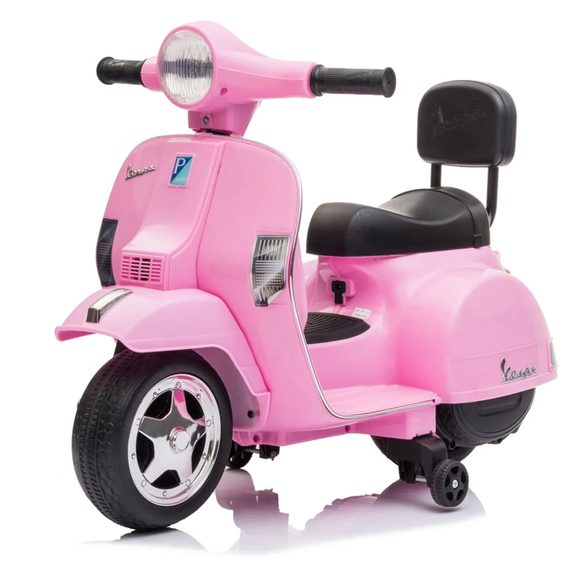 Mini Vespa Piaggio Rosa Elettrica per Bambini Batteria 6 V