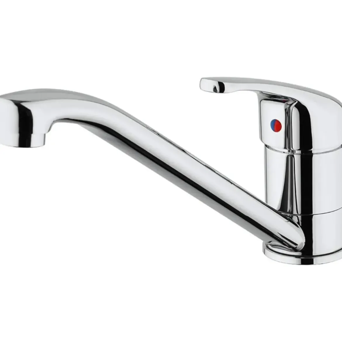 Miscelatore Lavello Monocomando Ottone Cromato Cartuccia 40 mm