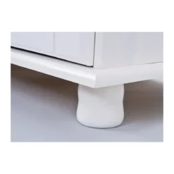 Mobile Alto 2 Ante Cassetti Bianco Credenza Vetrina da Soggiorno Cucina Rustico