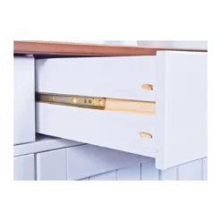 Mobile 2 Ante con Cassetti Bianca Credenza Alta Vetrina Ingresso Moderna Legno