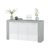 Mobile Basso 3 Ante Buffet Ingresso Bianco Dispensa Soggiorno Salotto Parete Tv