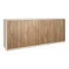 Mobile Basso Armadio 6 Ante 200 TV Moderno Credenza Bianco Noce Legno