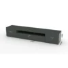 Mobile Basso Moderno Porta TV Antracite Salone con 2 Ante Ribalta Credenza