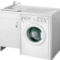 Mobile Copri Lavatrice Asciugatrice per Interno Coprilavatrice da Bagno Lavanderia