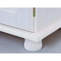 Mobile Credenza Bianco 3 Ante Cassetti Shabby Buffet Dispensa Soggiorno Cucina