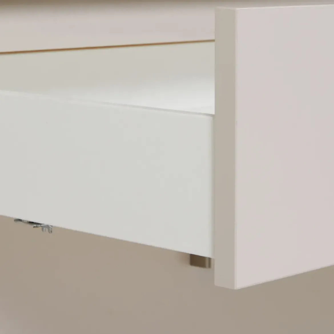 Mobile Cucina Base per Piano Cottura Beige Rovere con 3 Cassetti