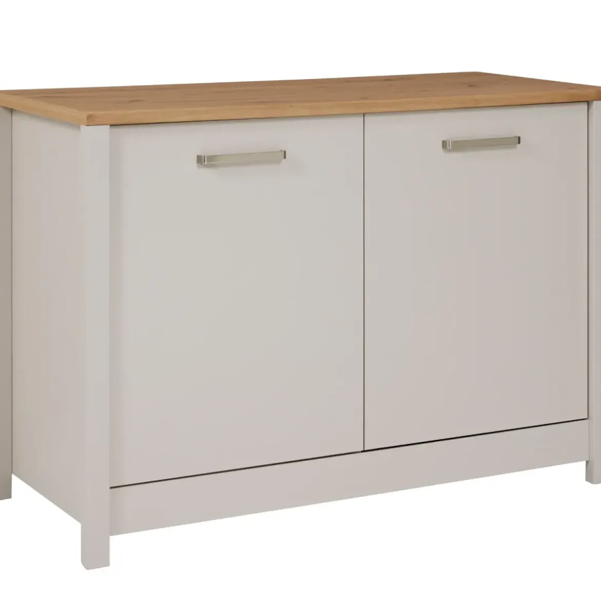 Mobile da Cucina per Lavello Lavastoviglie Modulare Beige Rovere 2 Ante