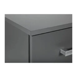 Mobile Grigio Cassettiera 40 con 4 Cassetti Comodino Mobiletto Moderno Ufficio