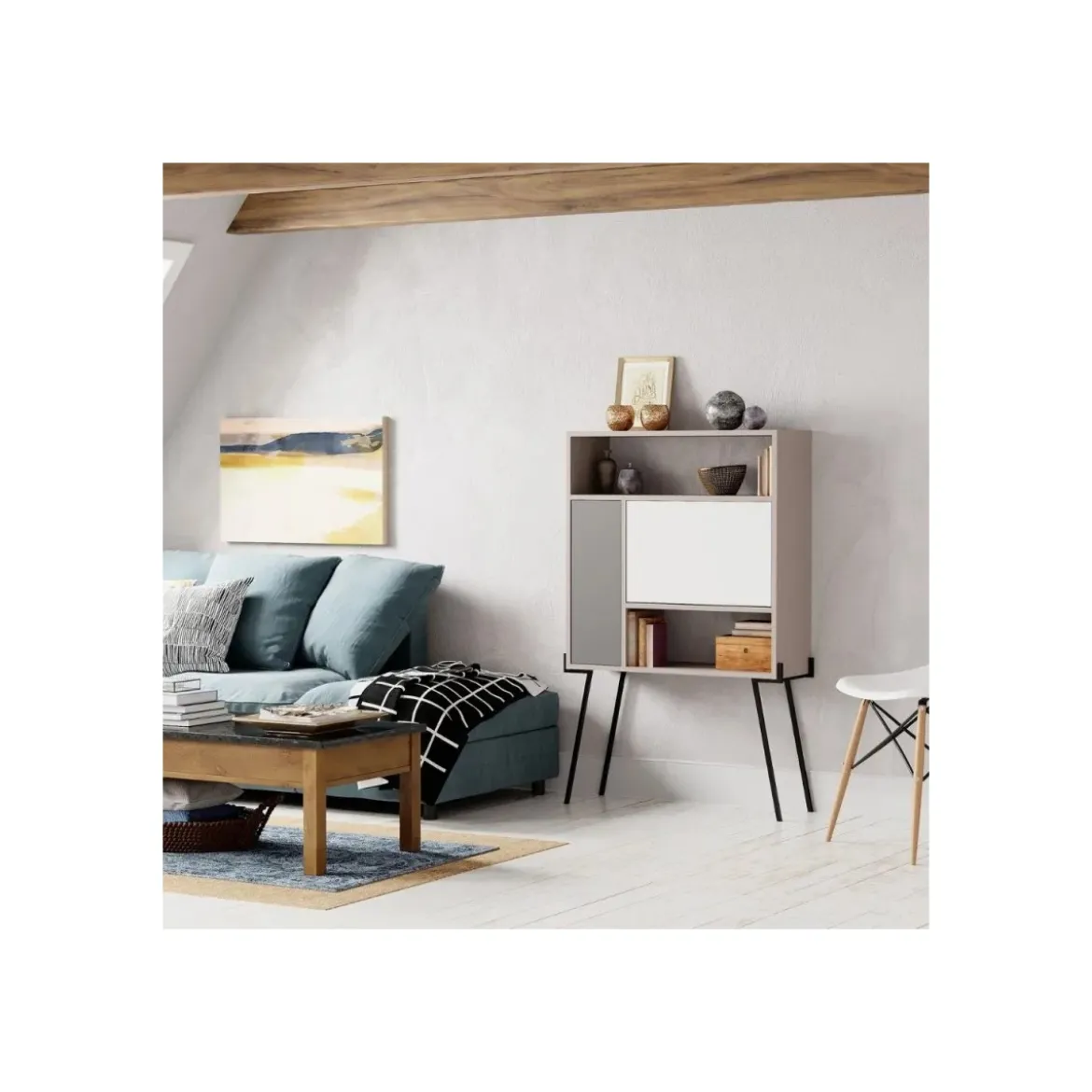 Mobile Ingresso Multiuso 83x29x135cm Mocha