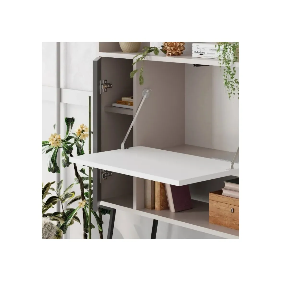 Mobile Ingresso Multiuso 83x29x135cm Mocha