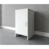 Mobile Lavanderia 46,5x49x84 cm PVC 1 Anta Bianco Salvaspazio