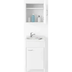 Mobile Lavatoio 45x50x85 cm con Pensile 45x34x52 cm 1 Anta