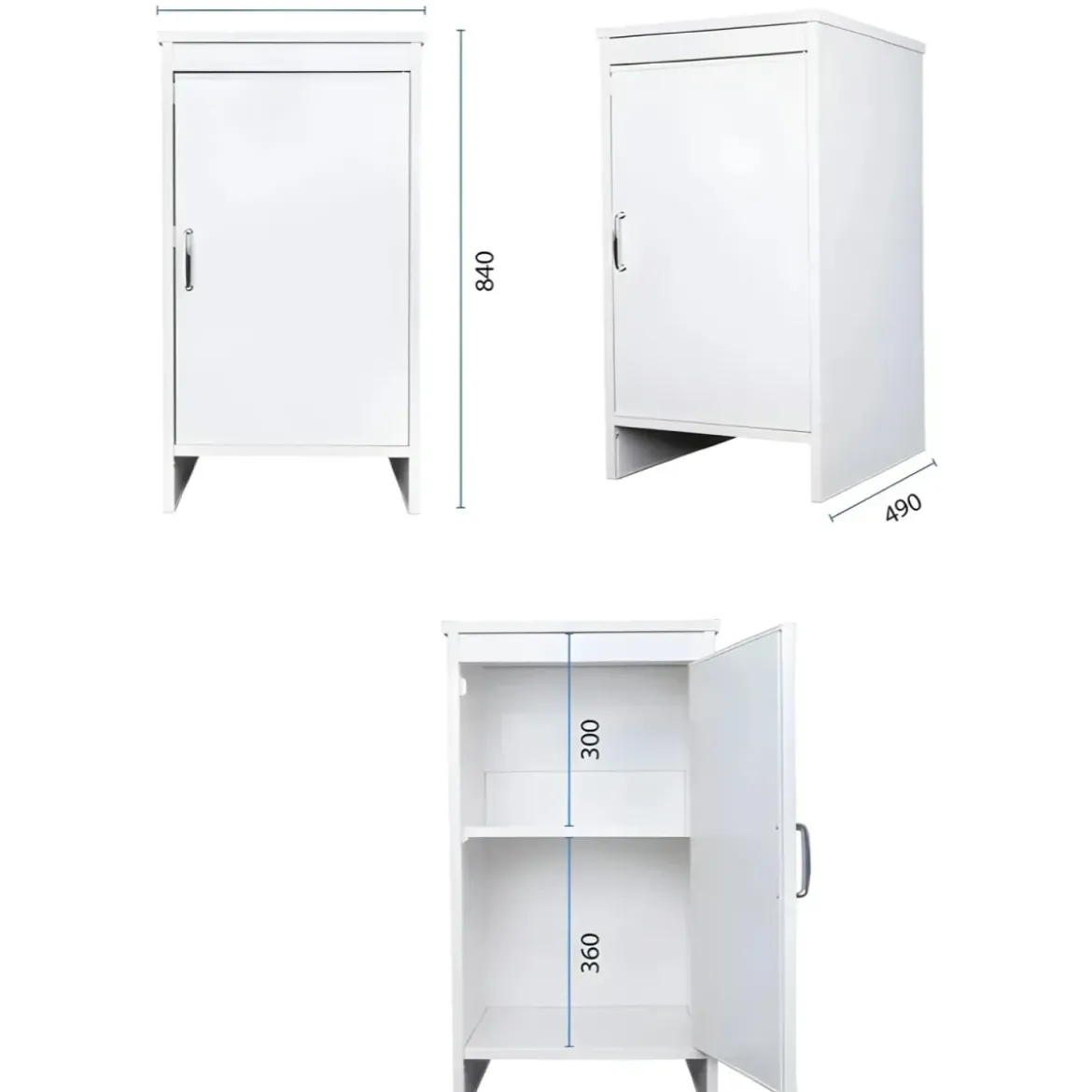 Mobile Lavatoio 45x50x85 con Colonna 45x50x182 e Specchio 45x60
