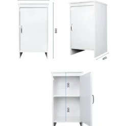 Mobile Lavatoio 45x50x85 Pensile 45x34x52 Colonna 45x50x182 cm
