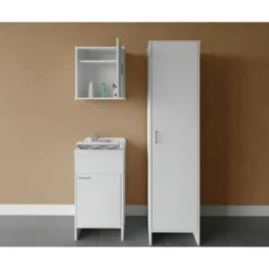 Mobile Lavatoio 45x50x85 Pensile 45x34x52 Colonna 45x50x182 cm