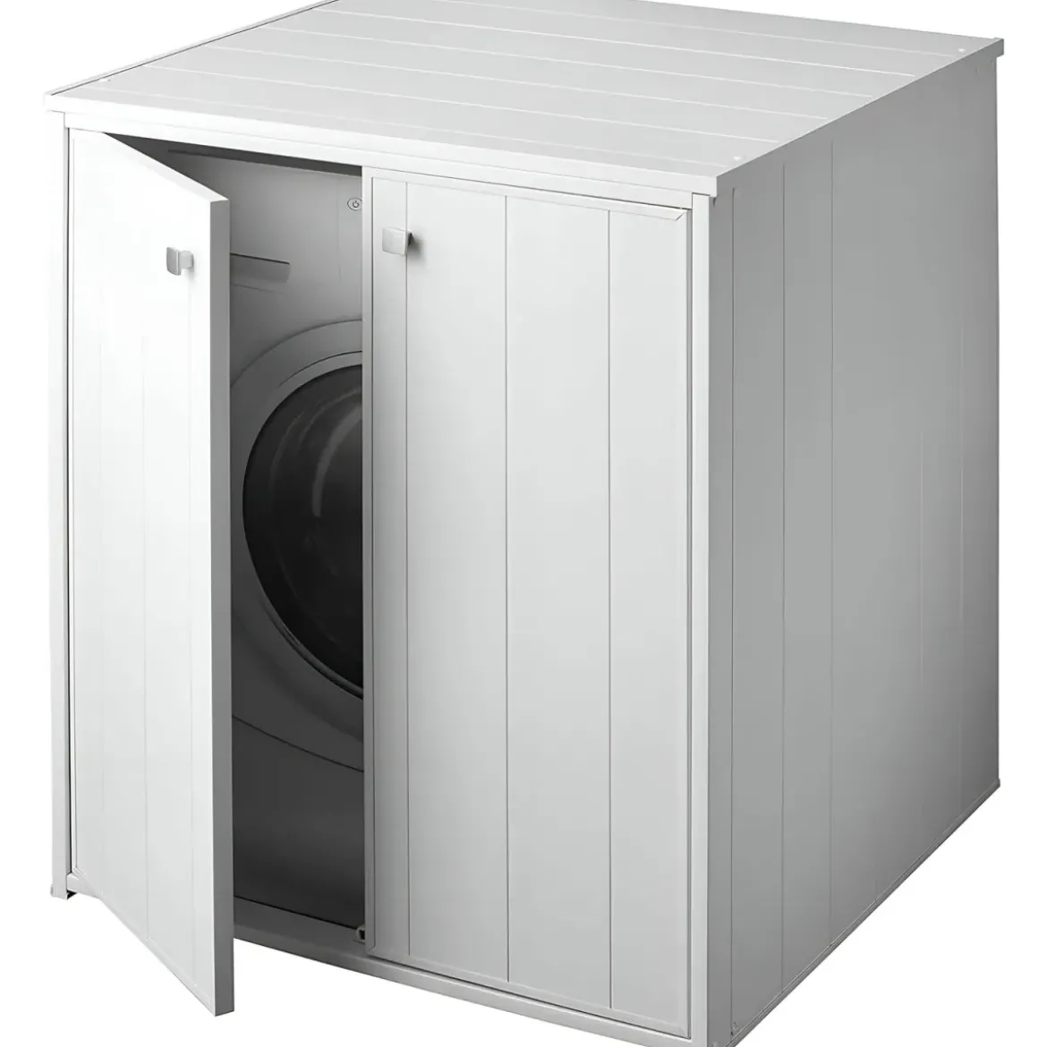 Mobile Lavatrice Asciugatrice in Resina Pvc Coprilavatrice da Bagno