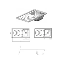 Mobile Lavatrice Coprilavatrice da Esterno con Lavandino 1 Vasca in Resina
