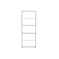 Mobile Libreria Alta 200 Ossido Bianco Ripiani Ufficio Scaffale Bambini Moderna