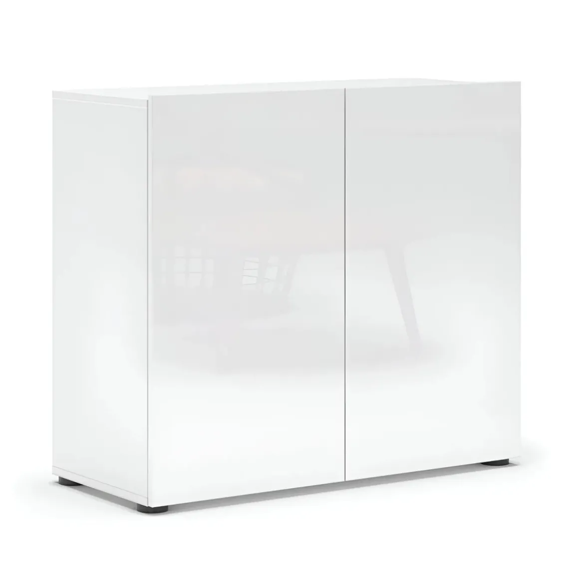 Mobile Madia 90x38x79 cm con 2 Ante e Ripiano