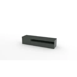 Mobile Moderno Porta TV 155 Basso Antracite Soggiorno Anta Ribalta Legno