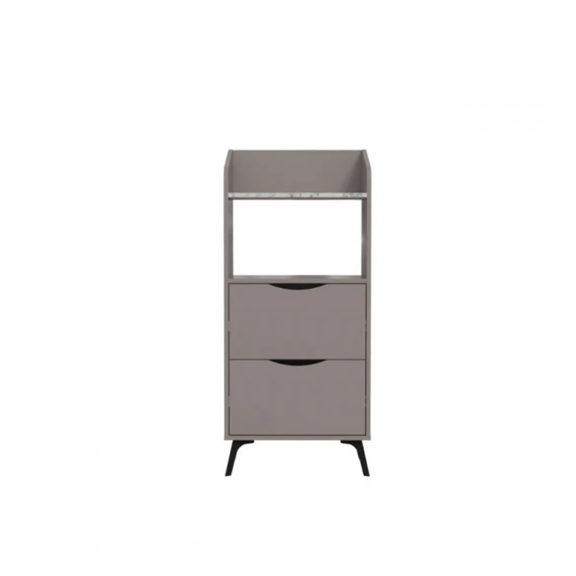 Mobile Multiuso da Cucina per Forno Microonde in Legno con Cassetti Mocha