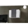 Mobile Pensile a Muro con 3 Ante Design Moderno Bianco lucido 90x38x65,5 cm