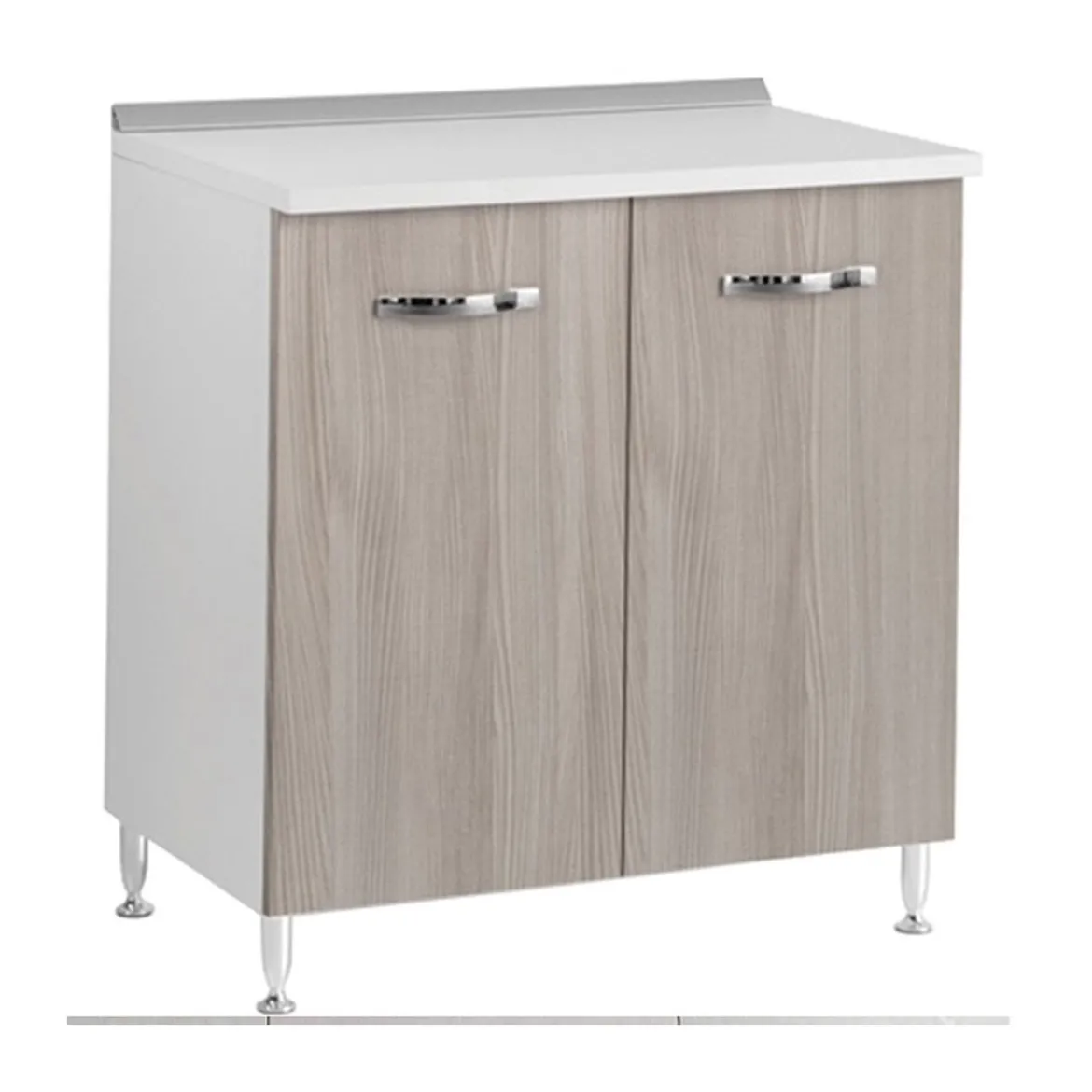 Mobile per Cucina Componibile in Legno Olmo Dispensa 80 cm Larghezza