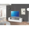 Mobile Porta TV Bianco Ardesia 160 cm Madia Bassa per Soggiorno