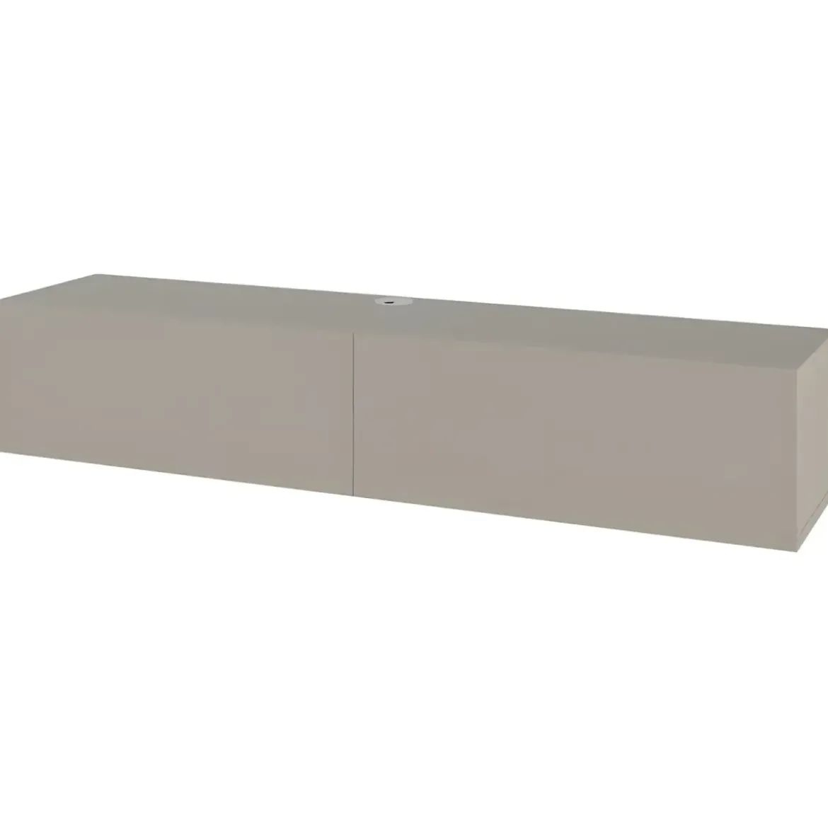 Mobile Porta TV Sospeso Beige con Ante a Ribalta Salvaspazio Moderno