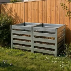 Modulo Estensione Compostiera da Giardino 704L in Acciaio 91x91x85cm