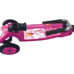 Monopattino a 3 Ruote Bambini Principessa Fucsia Altezza Regolabile