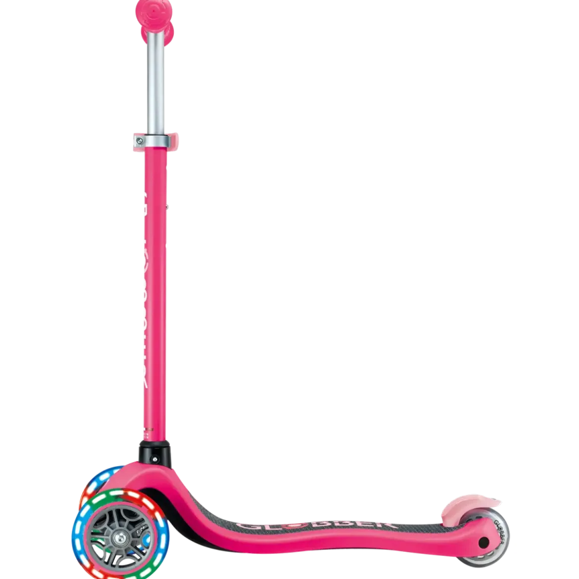 Monopattino a 3 Ruote per Bambini Fucsia Manubrio Regolabile 50kg