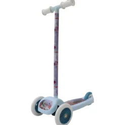 Monopattino Bambini 3 Ruote Disney Frozen Azzurro con Freno a Pedale