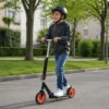 Monopattino Bambini 2 Ruote 200 mm Pieghevole Nero Altezza Regolabile