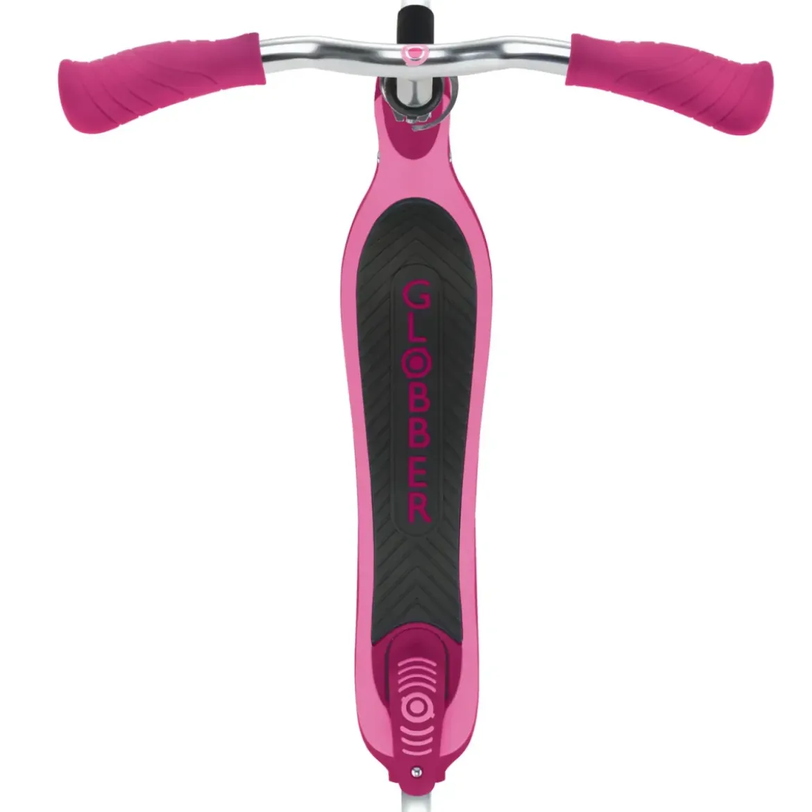 Monopattino Bimbi 2 Ruote Rosa Rubino Manubrio Regolabile Ruote LED