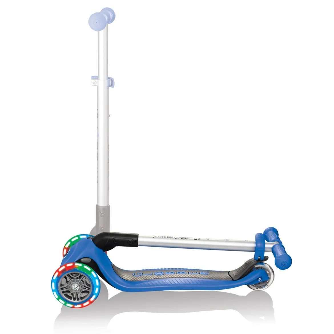 Monopattino con Luci per Bambino Blu max 50 kg Scooter Pieghevole