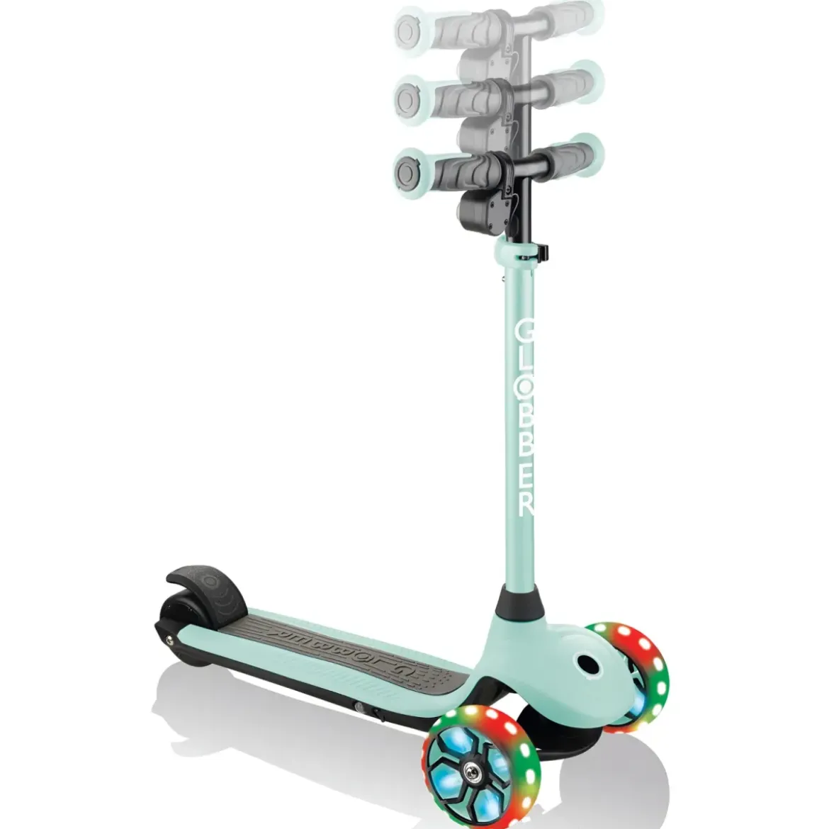 Monopattino Elettrico a 3 Ruote Verde Menta per Bambini 80W Regolabile