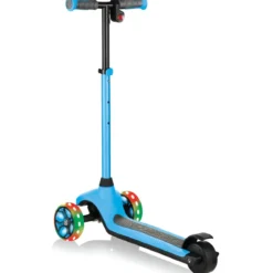 Monopattino Elettrico a 3 Ruote Azzurro per Bambini 80W Regolabile