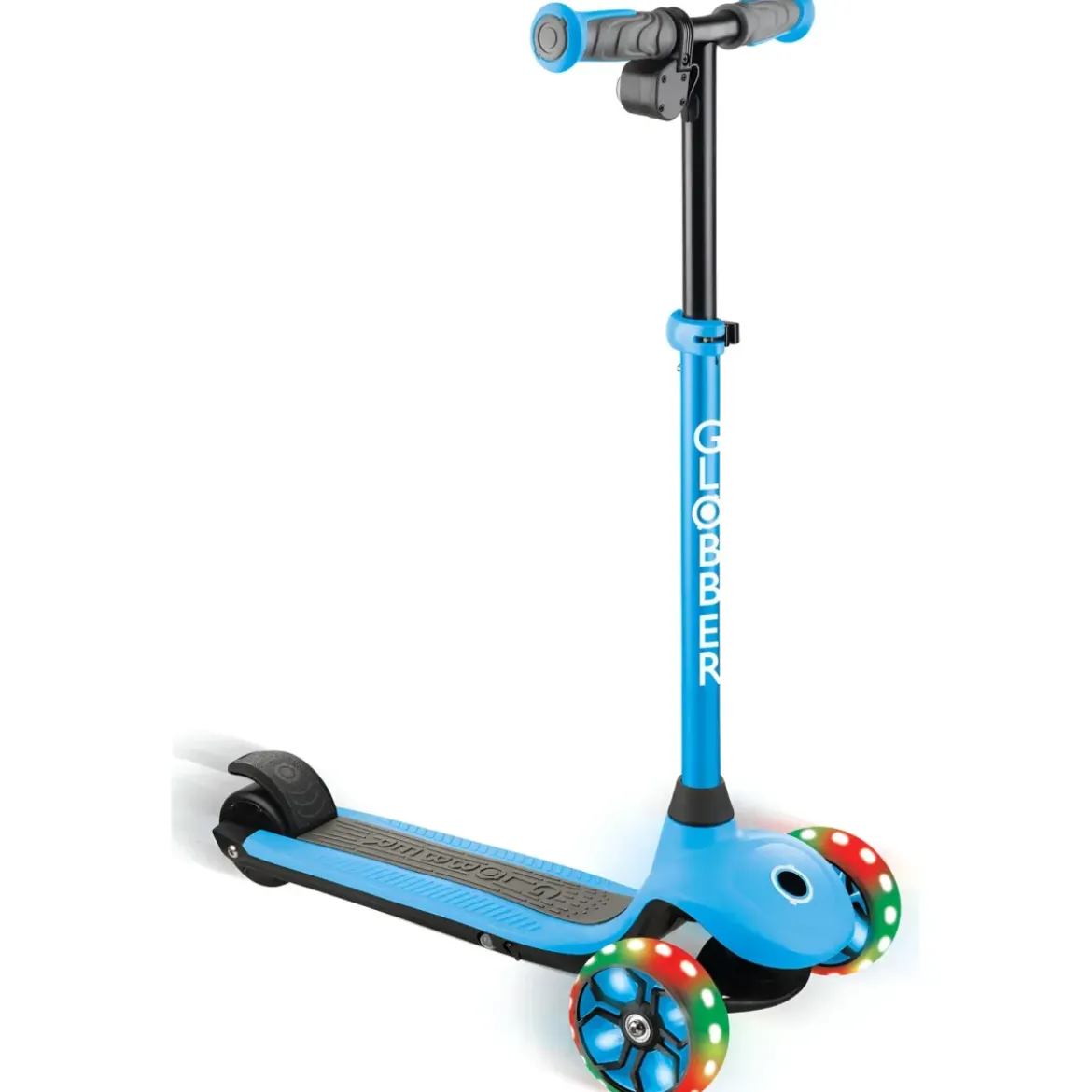 Monopattino Elettrico a 3 Ruote Azzurro per Bambini 80W Regolabile