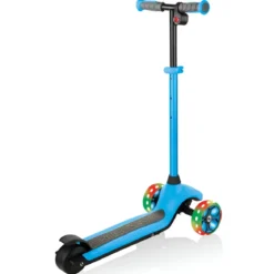 Monopattino Elettrico a 3 Ruote Azzurro per Bambini 80W Regolabile