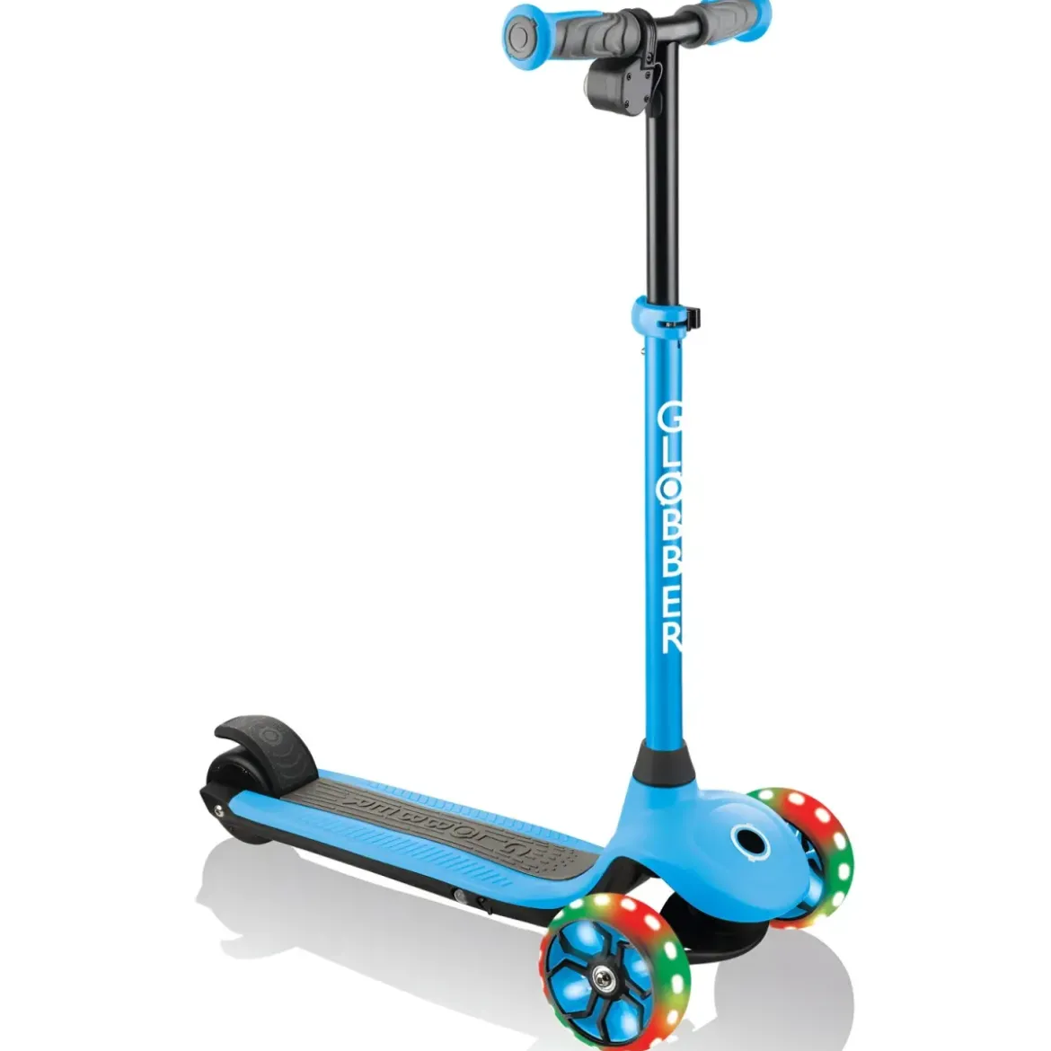 Monopattino Elettrico a 3 Ruote Azzurro per Bambini 80W Regolabile