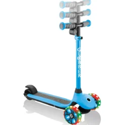 Monopattino Elettrico a 3 Ruote Azzurro per Bambini 80W Regolabile