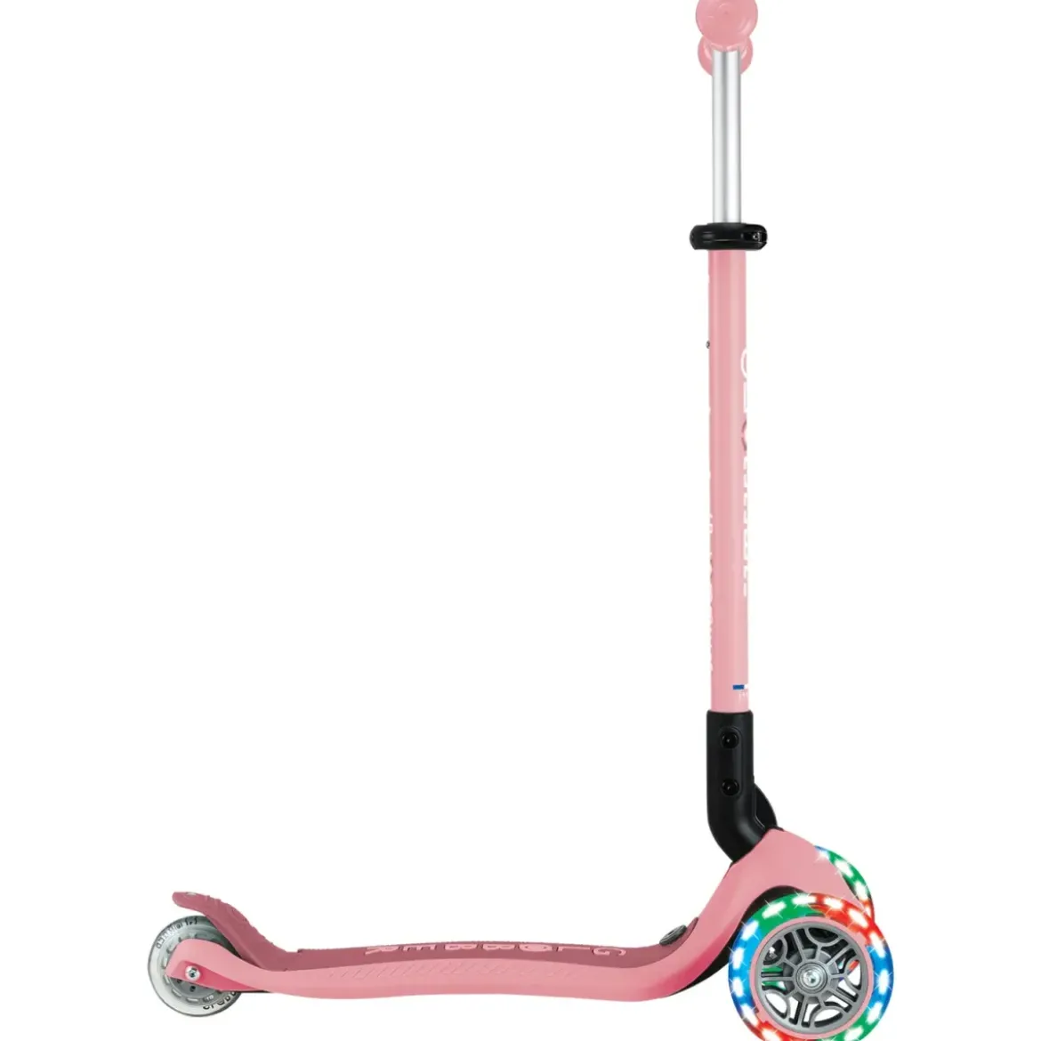 Monopattino Evolutivo 3 in 1 Rosa Pastello con Luci LED Sterzo 360