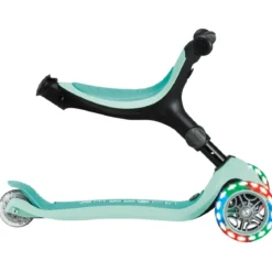 Monopattino Evolutivo 3 in 1 Verde Menta con Luci LED Sterzo 360