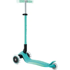 Monopattino per Bambini a 3 Ruote Verde Menta Ruote LED Regolabile